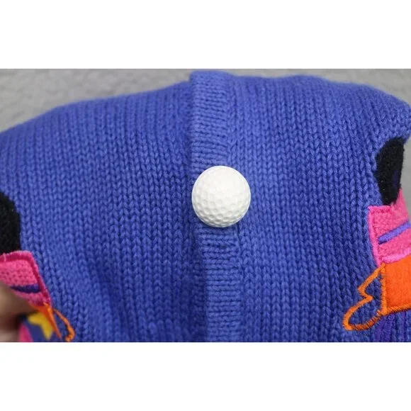 Belle Pointe Vtg. Hand Woven Embroidered Sweater Vest-NWT-Size XL-Golf